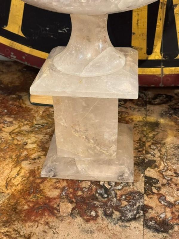 Pair of Large Scale Rock Crystal Tazzas - Image 3