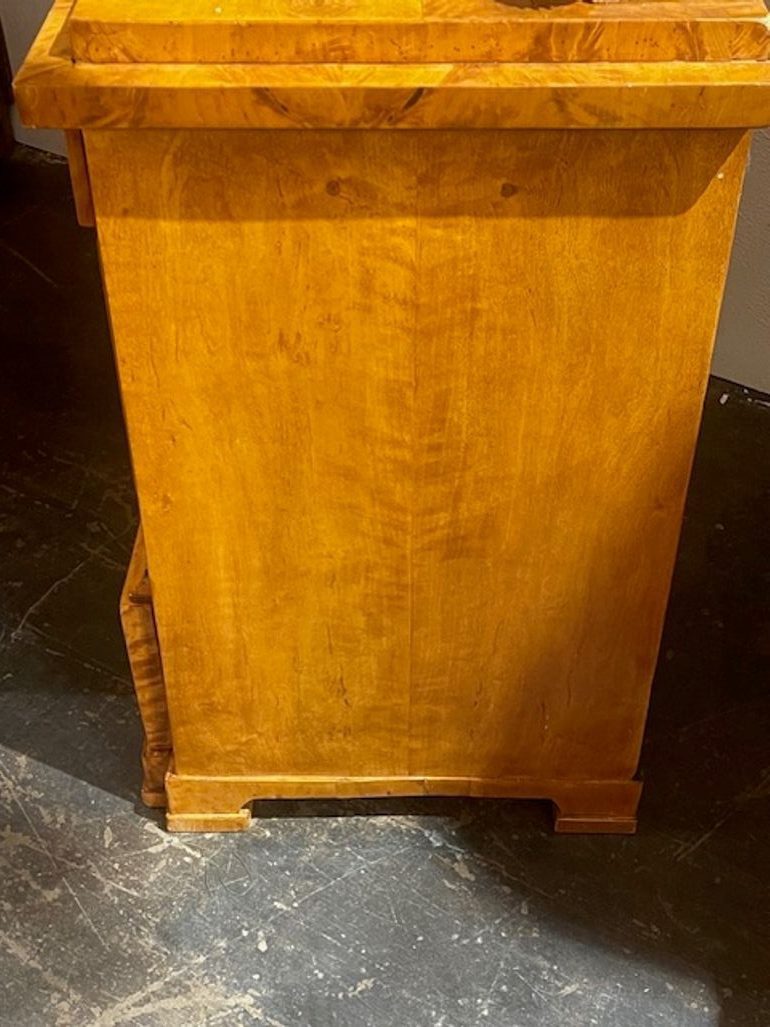 19th c. German Biedermeier Maple Commode - Image 5