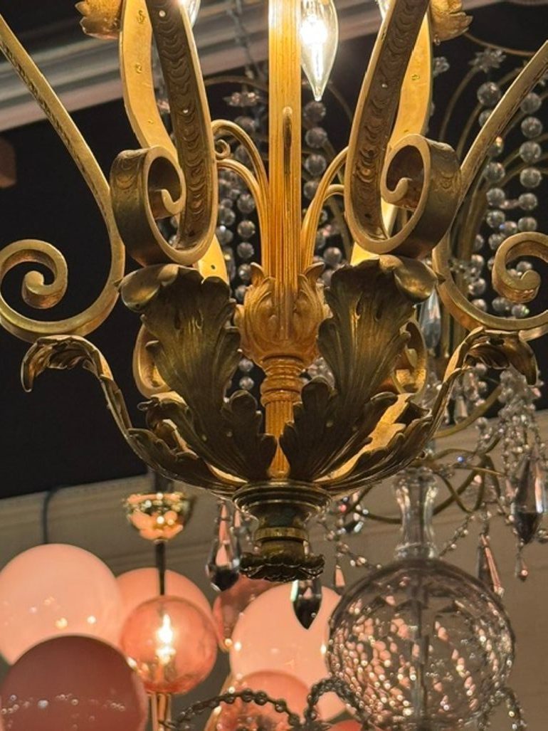 French Gilt Bronze Lantern - Image 5