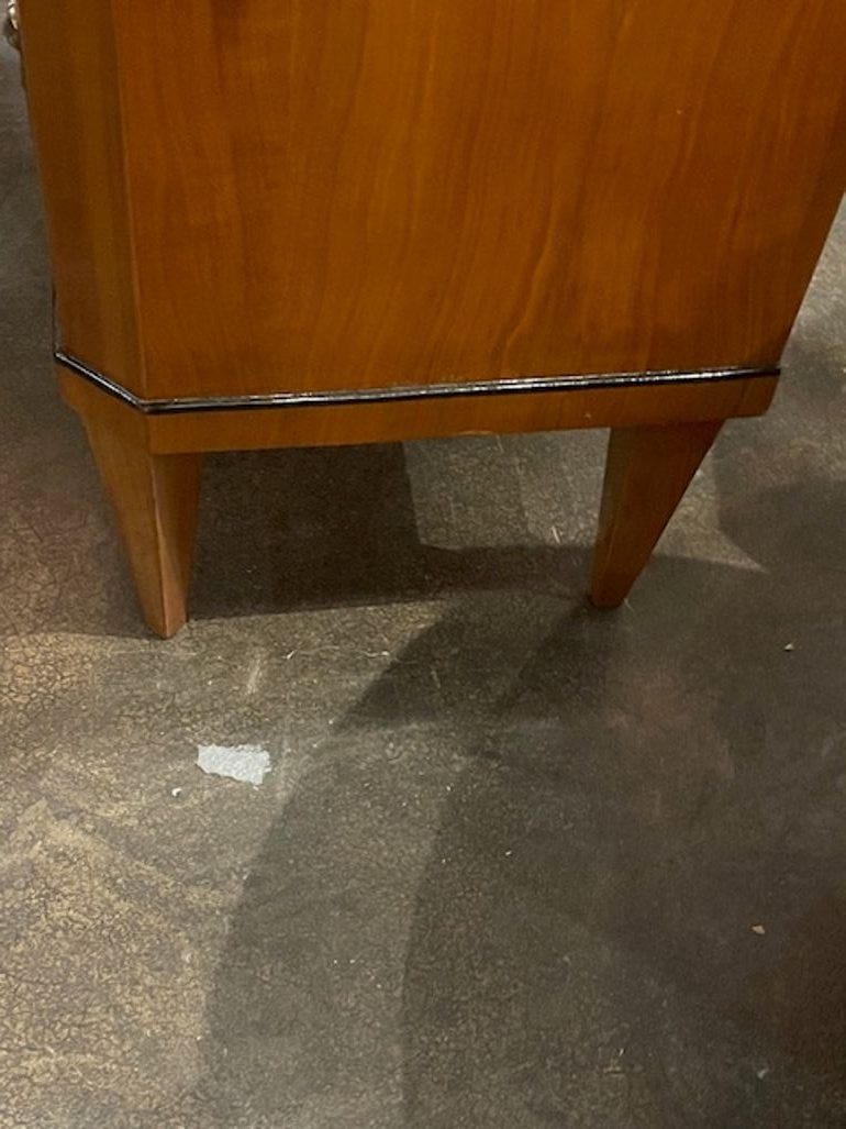 19th c. German Biedermeier Walnut Side Table - Image 6