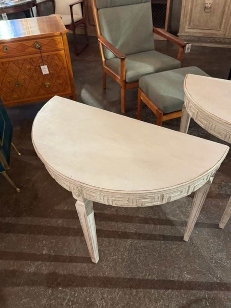 Swedish Gustavian Painted Consoles - Image 6