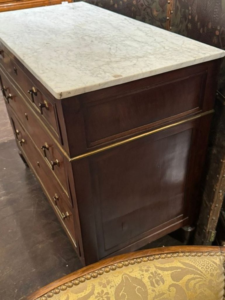 19th c. French Directoire’ Mahogany Chest - Image 7