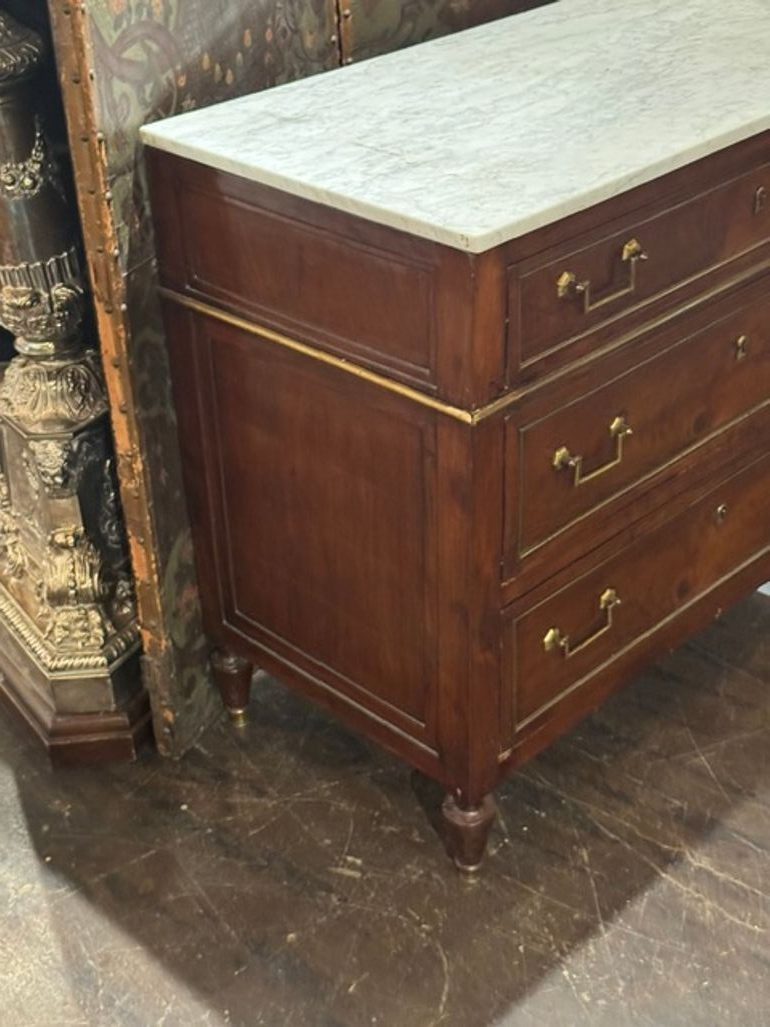 19th c. French Directoire’ Mahogany Chest - Image 8