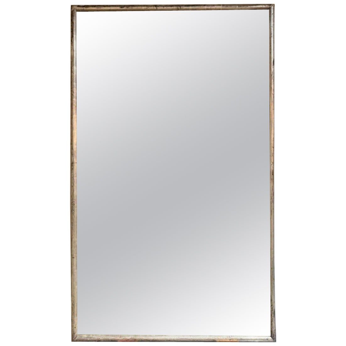 19th c. French Transitional Silver Leaf Mirror