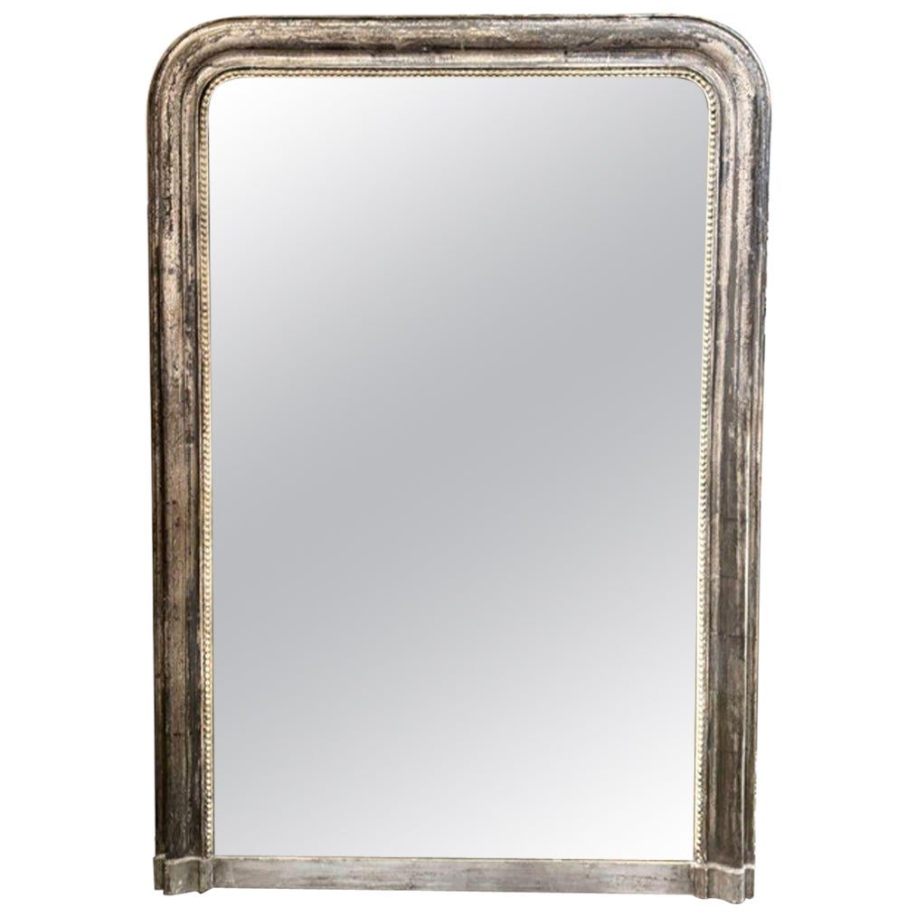 19th c. French Silver Louis Philippe Mirror