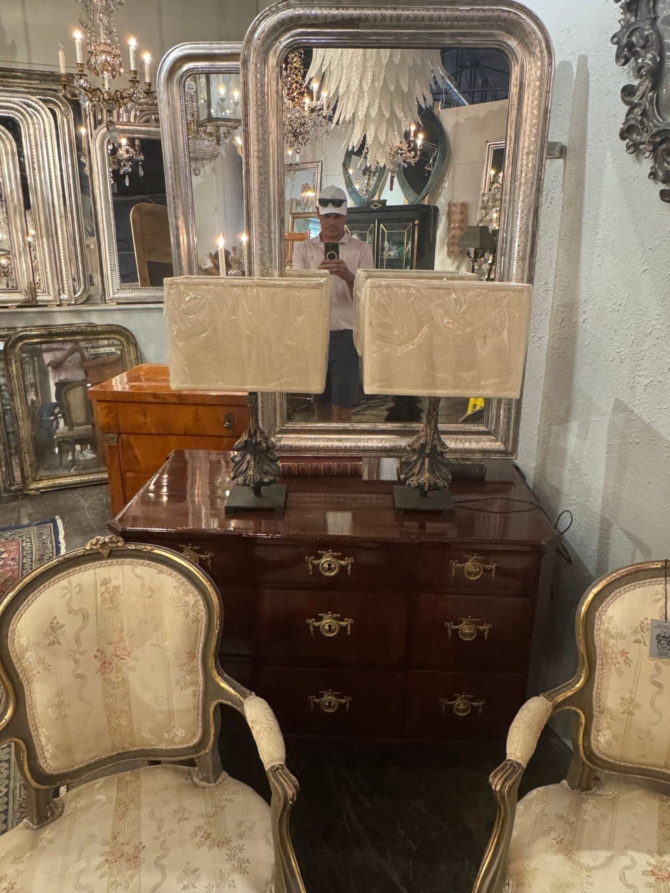 Pair of Italian Architectural Element Lamps - Image 2