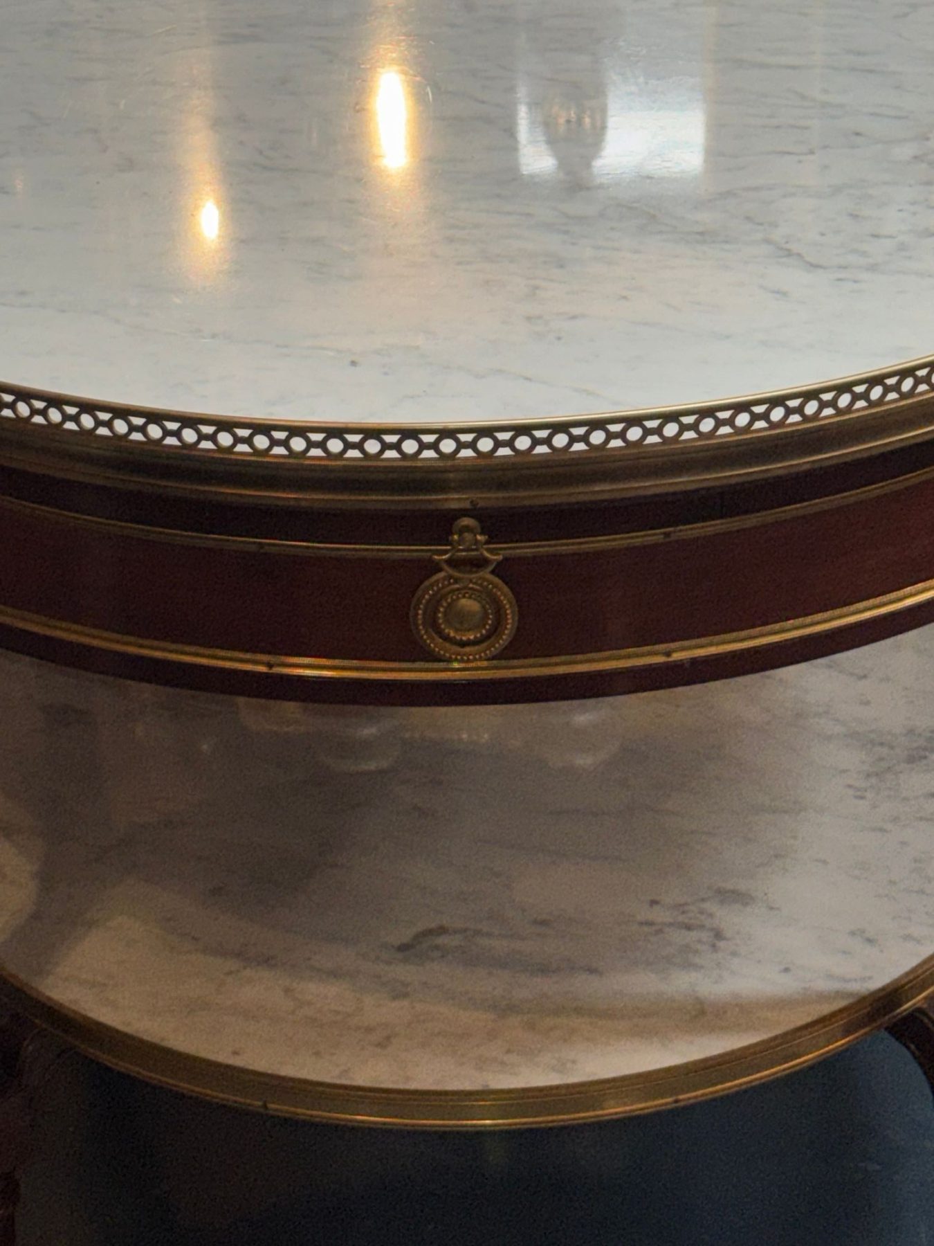 French Louis XVI Mahogany Center Table - Image 4