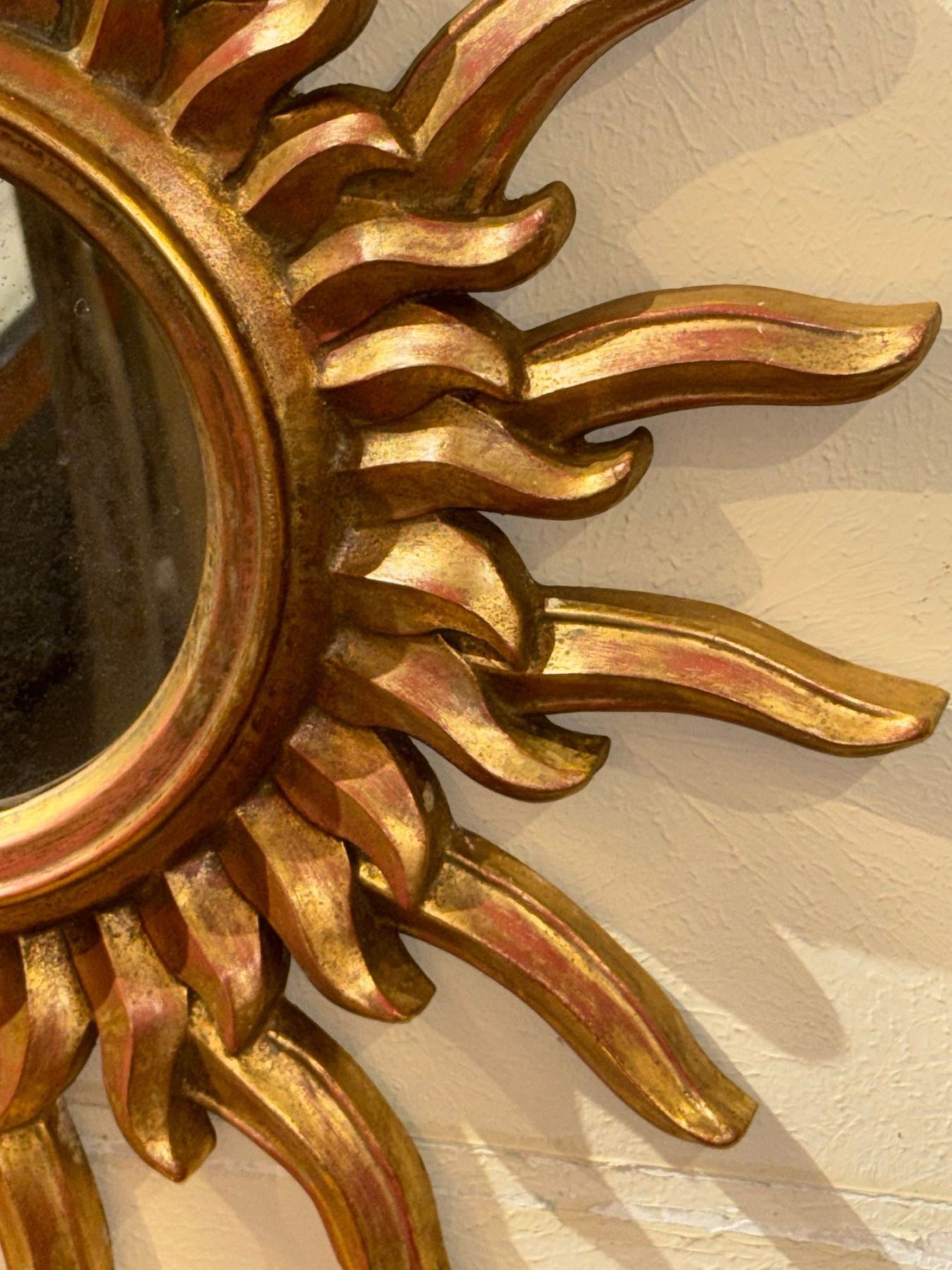 Pair of Italian Giltwood Sunburst MIrrors - Image 5