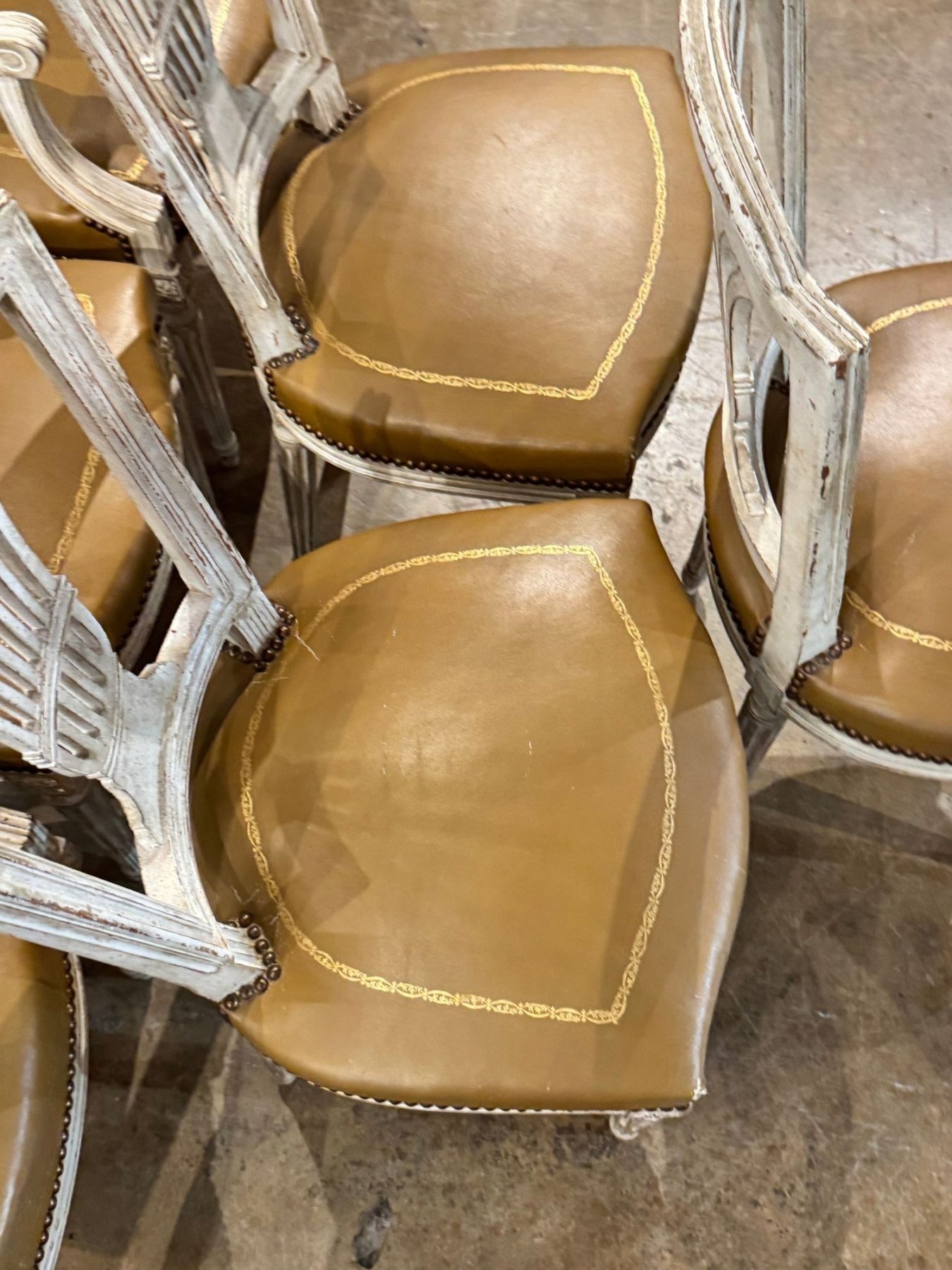 Set of 6 French Louis XVI Dining Chairs - Image 11