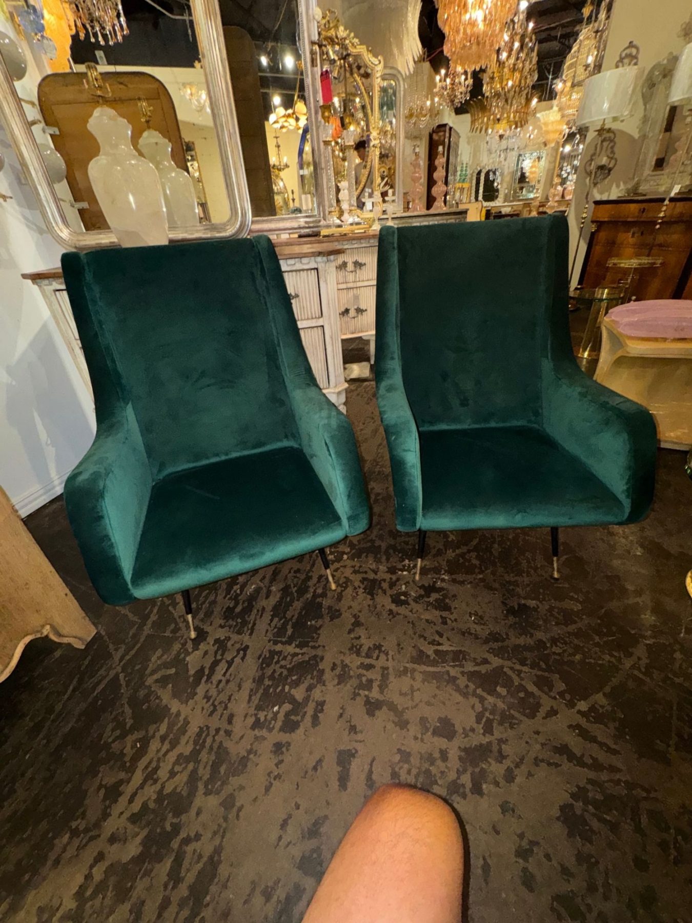 Pair of Italian Marco Zanuso Manner Club Chairs - Image 2