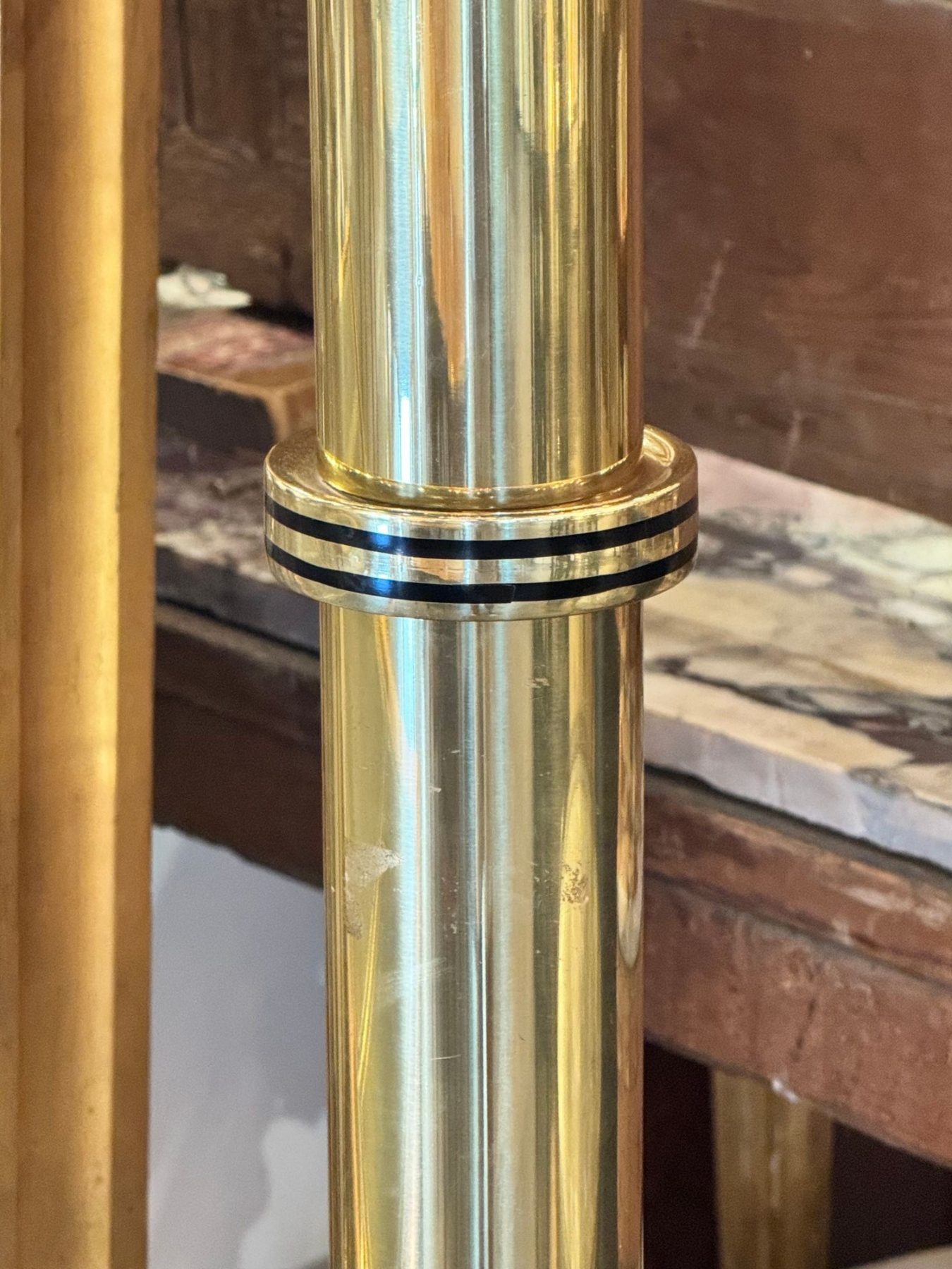 Vintage Italian Large Brass Floor Lamps - Image 3