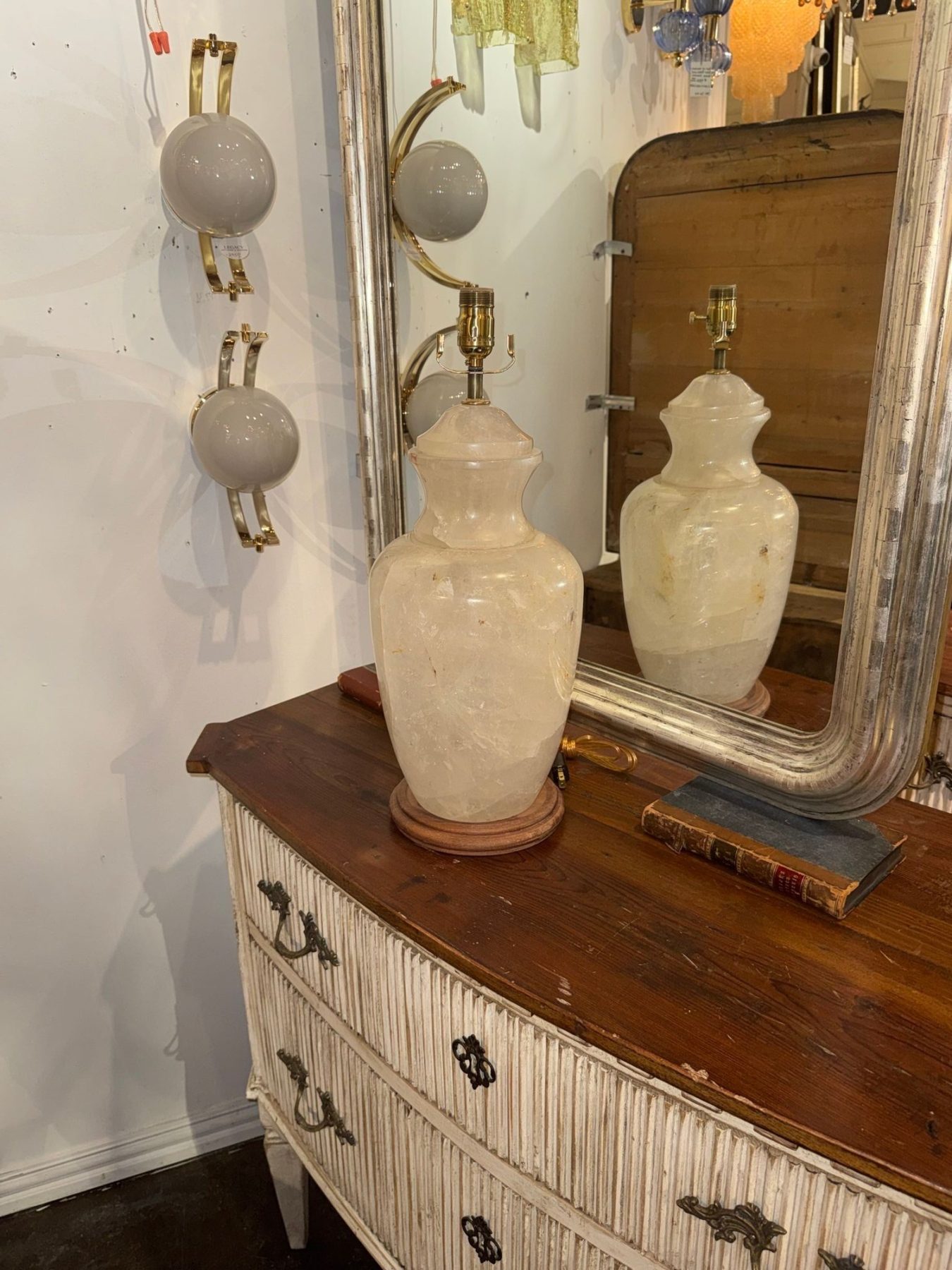 Large Scale Polished Rock Crystal Lamp - Image 3