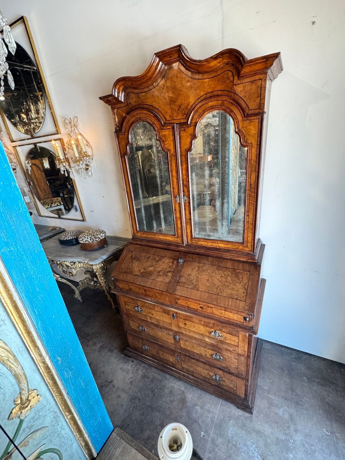 19th c. Italian Walnut Secretary - Image 3
