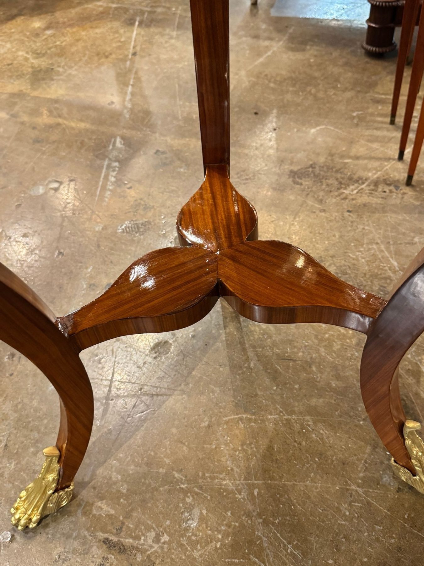 Pair of Italian Empire Style Mahogany Side Tables - Image 3