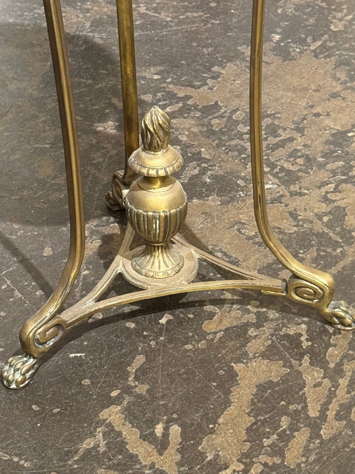 French Empire Bronze and Marble Side Table - Image 3