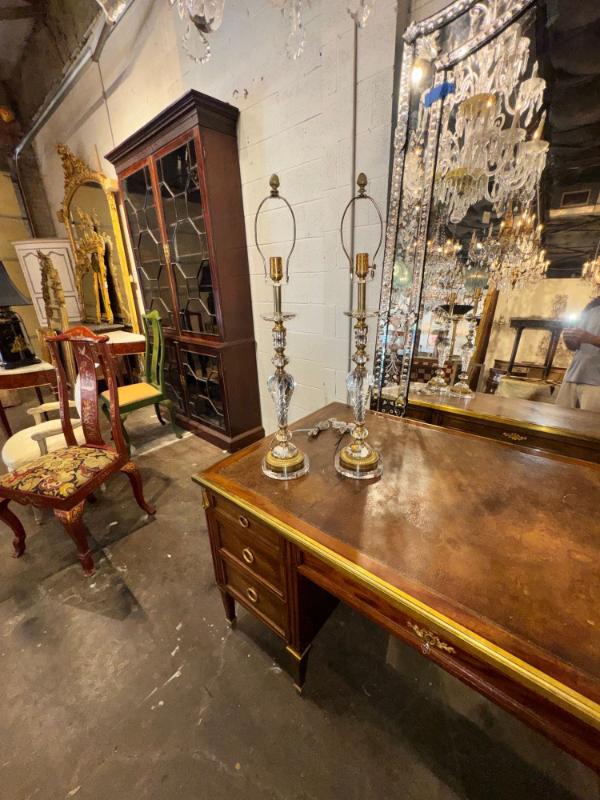 Pair of French Baccarat Manner Lamps - Image 4