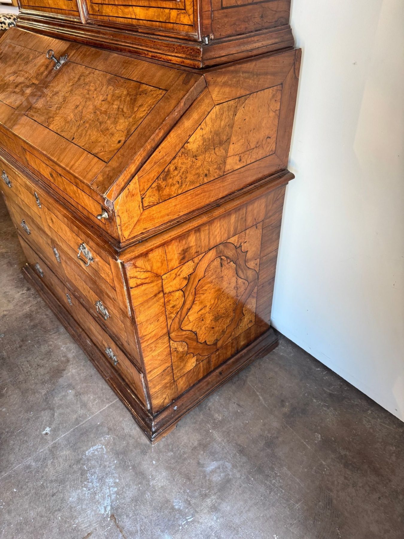 19th c. Italian Walnut Secretary - Image 5