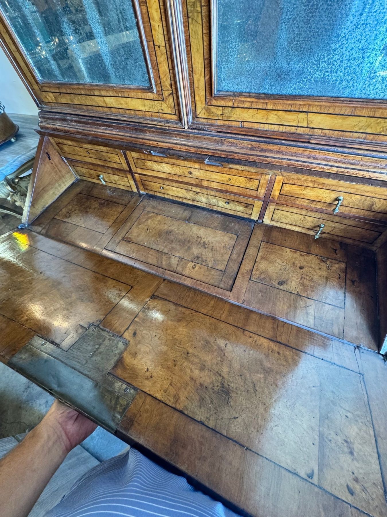 19th c. Italian Walnut Secretary - Image 6