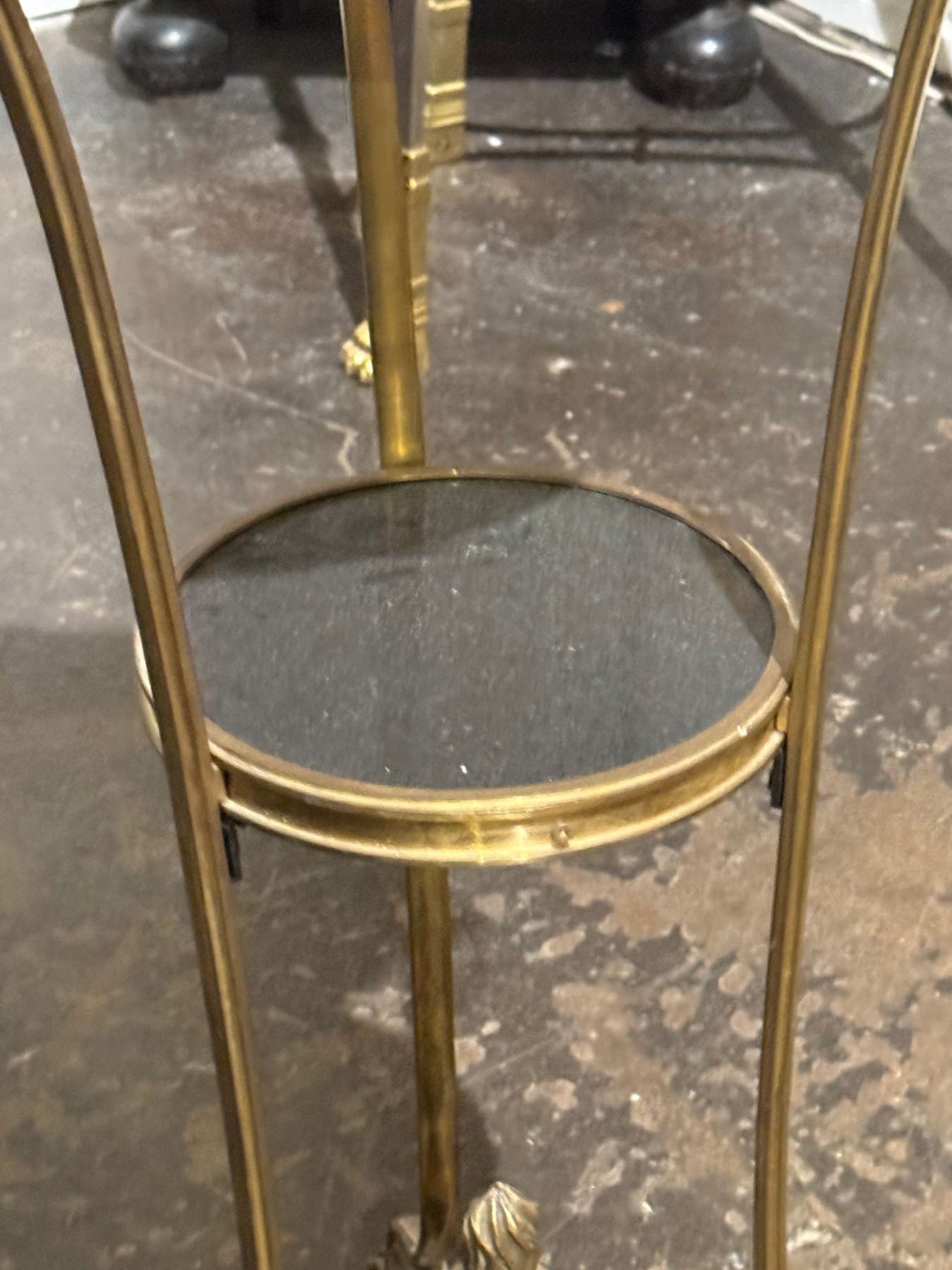 French Empire Bronze and Marble Side Table - Image 6