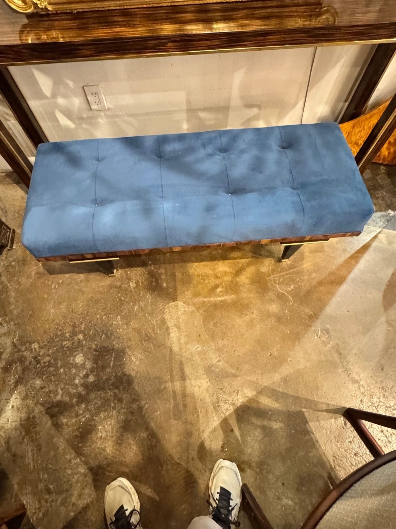 Italian MCM Art Deco Design Bench - Image 6