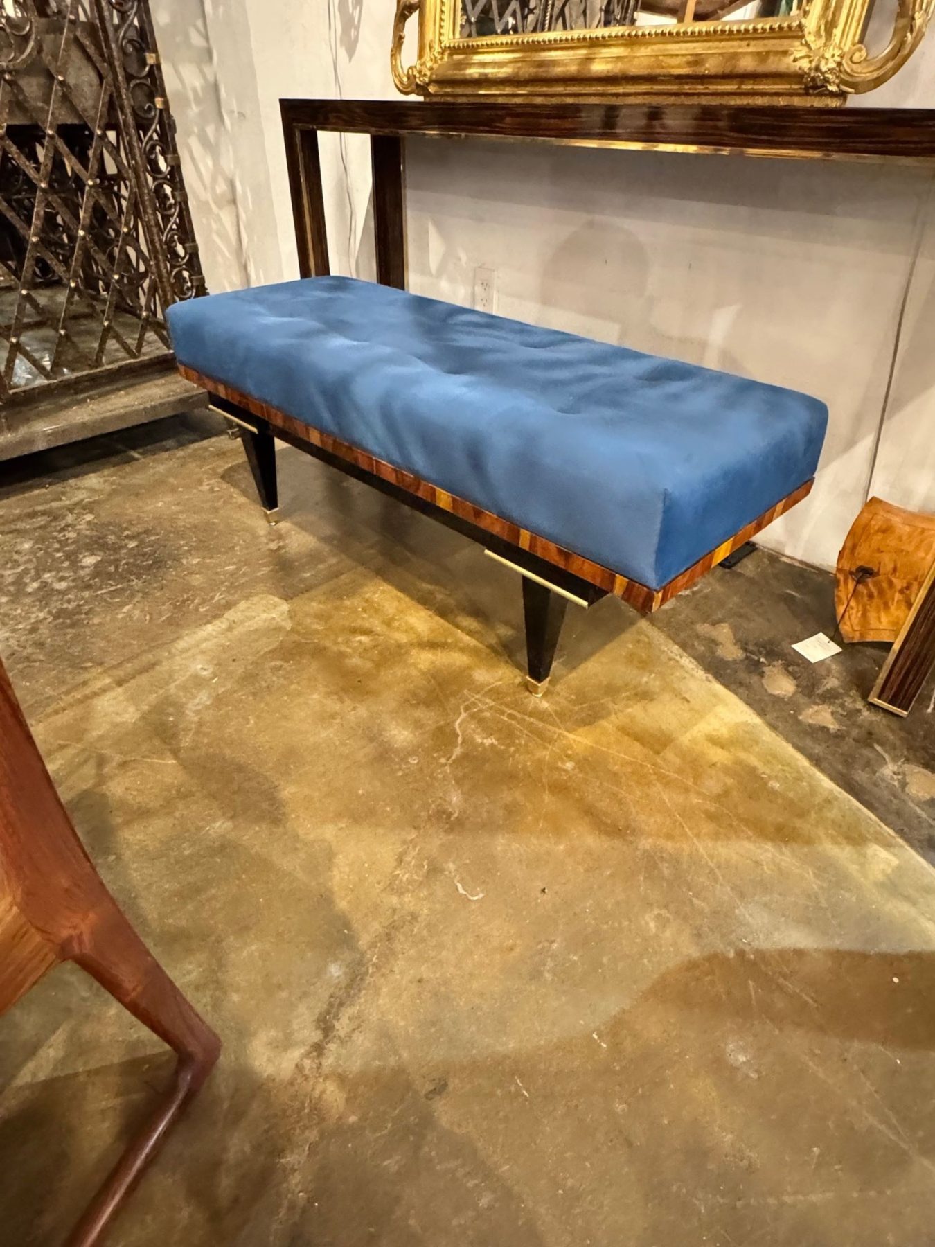 Italian MCM Art Deco Design Bench - Image 7