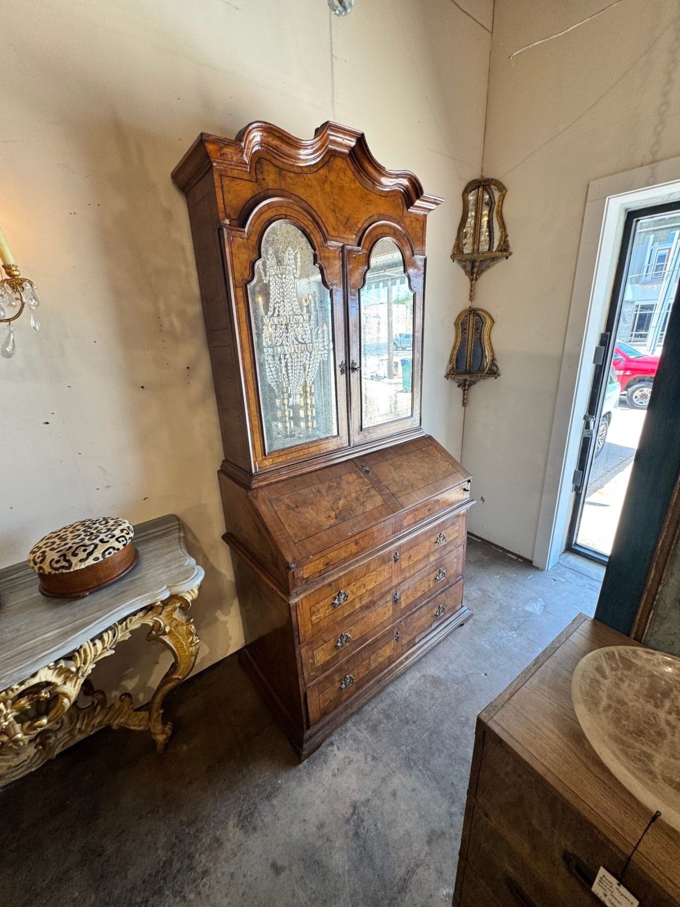 19th c. Italian Walnut Secretary - Image 8
