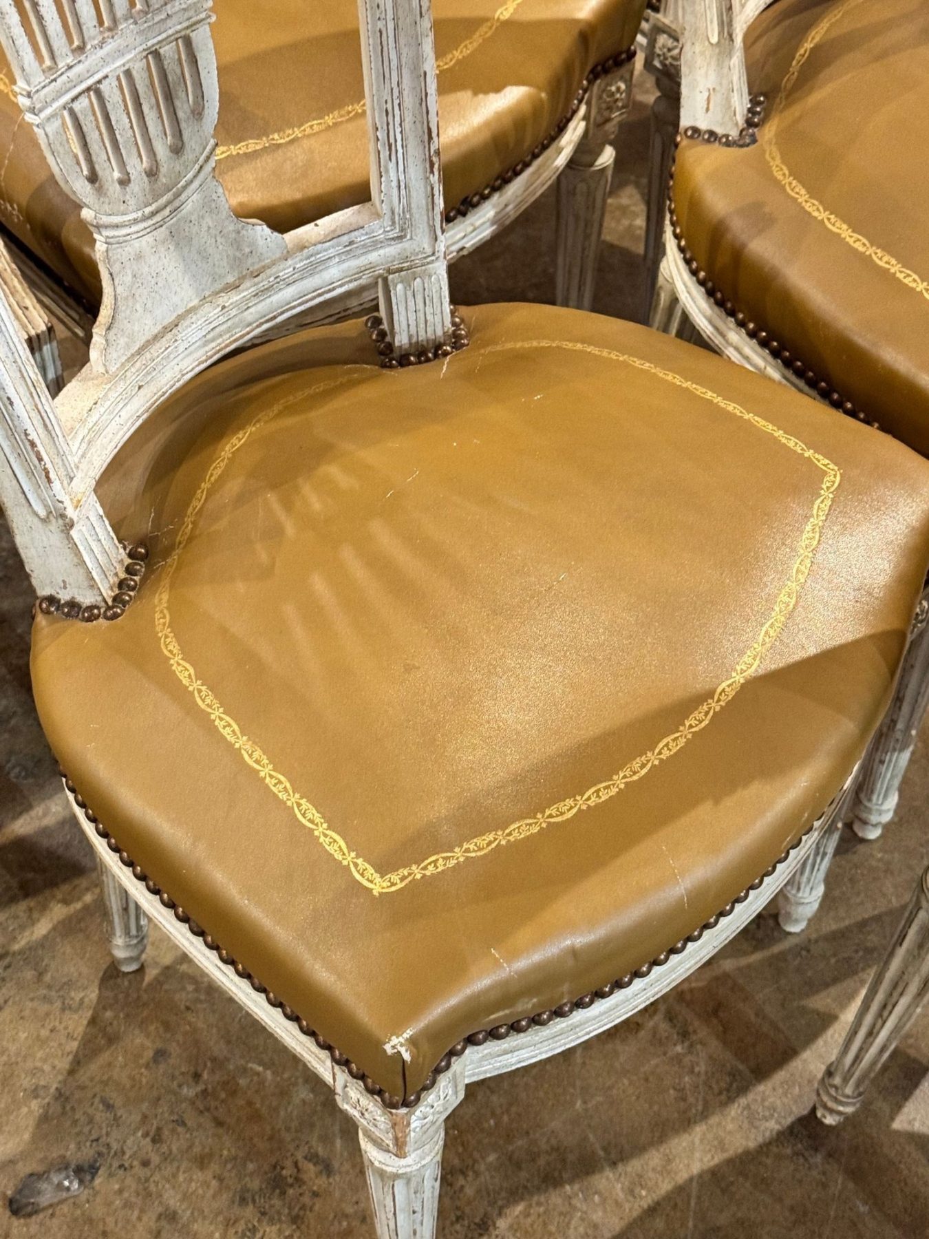Set of 6 French Louis XVI Dining Chairs - Image 10