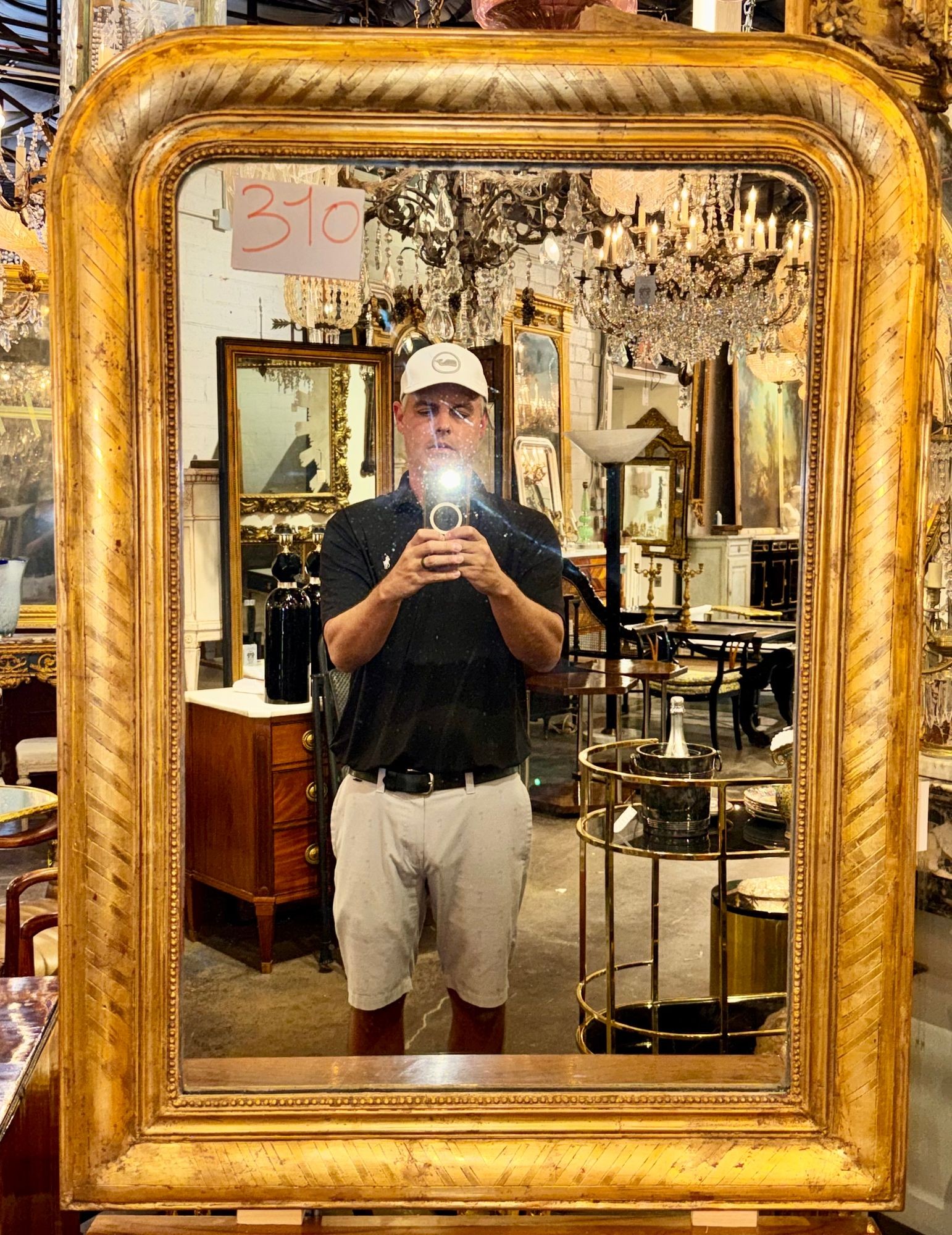 French Louis Philippe Giltwood Mirror