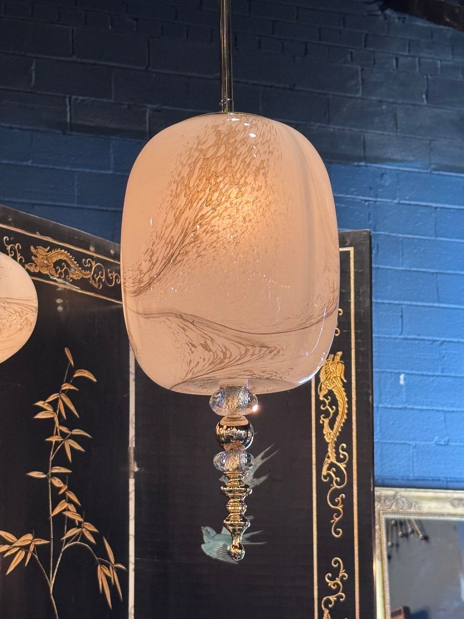 Murano Swirl Glass Lanterns