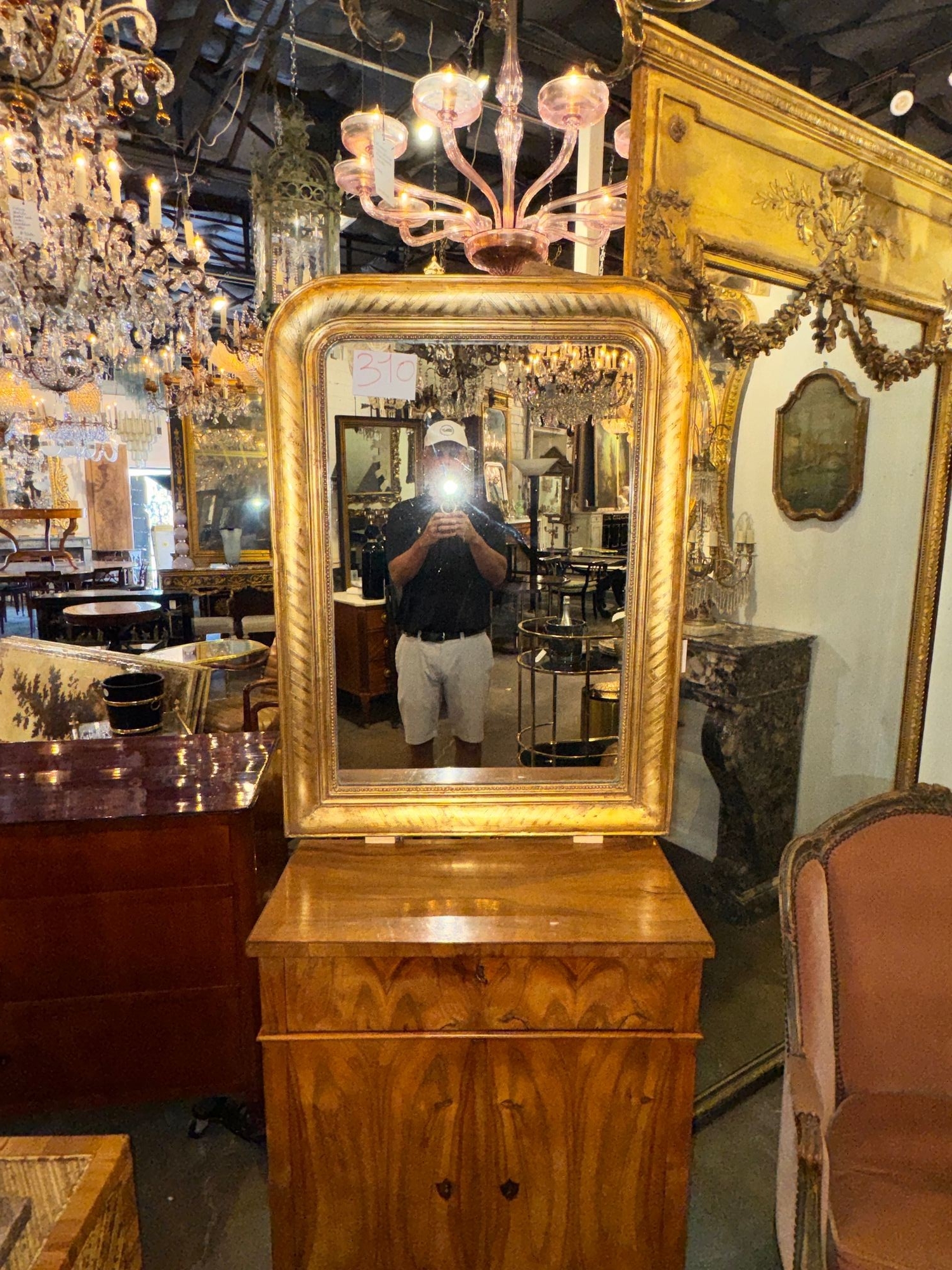 French Louis Philippe Giltwood Mirror - Image 2