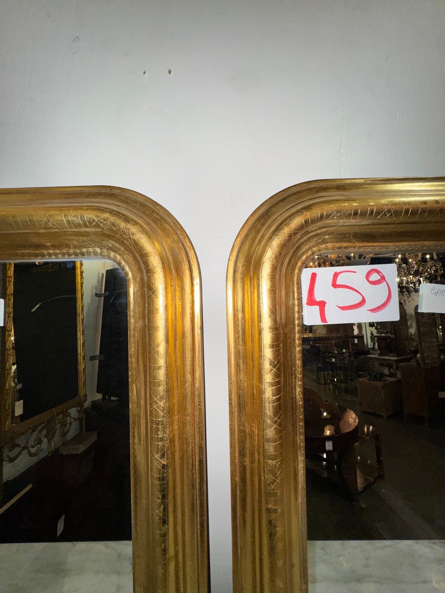 Pair of French Louis Philippe Giltwood Mirrors - Image 4