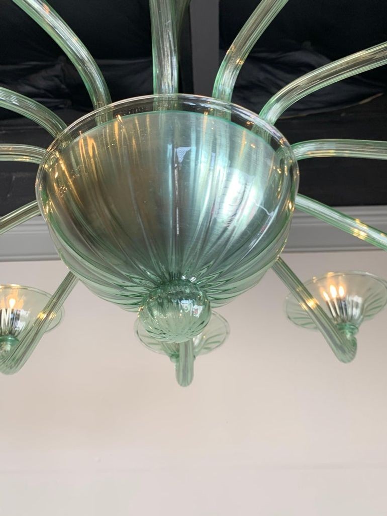Custom Made Murano Glass Chandelier with 12-Light - Image 4