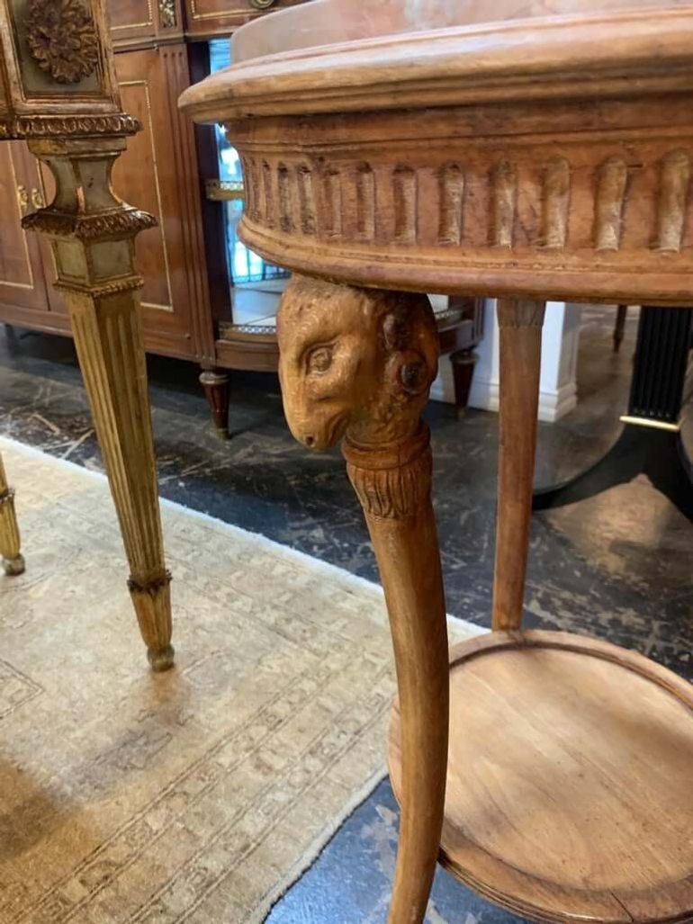 19th Century Italian Carved Pine Neoclassical Tables - Image 4