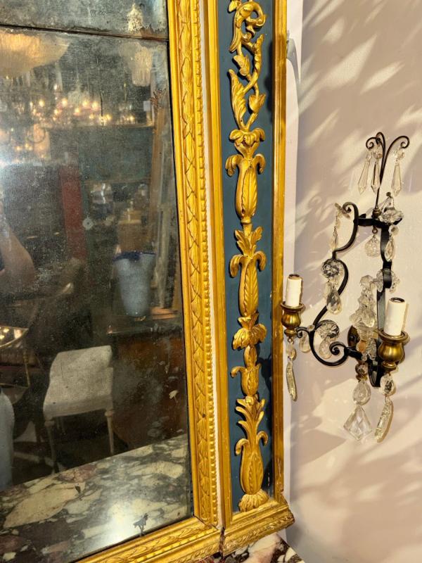 18th c. Italian Neoclassical Parcel Gilt Mirror - Image 5