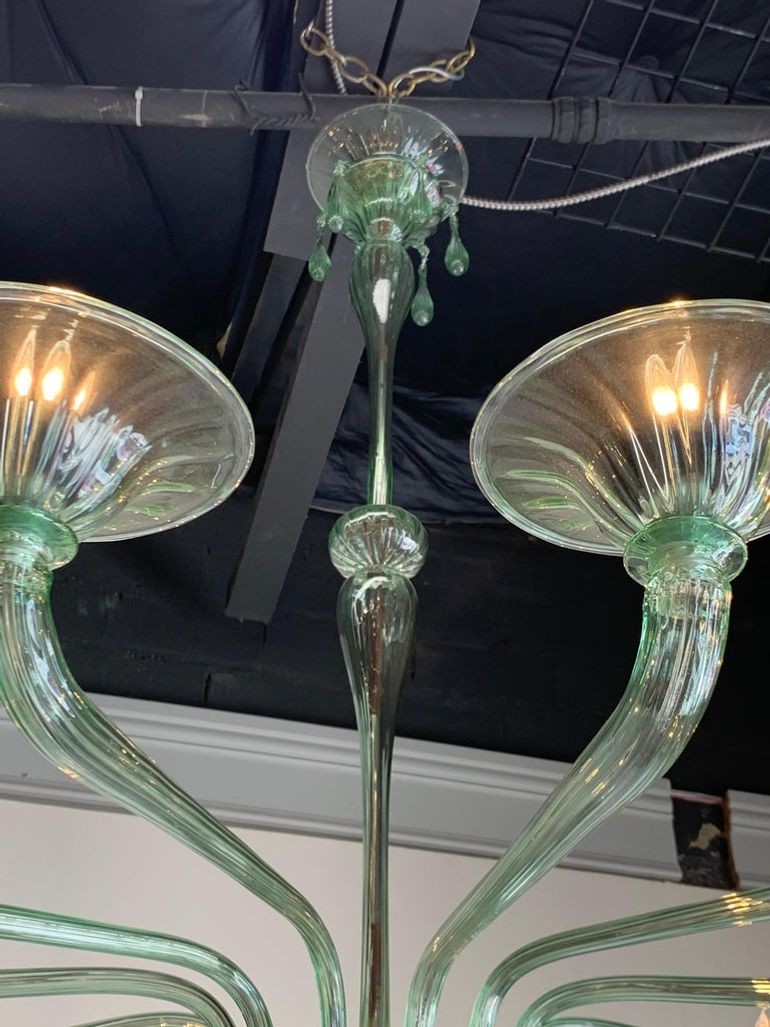 Custom Made Murano Glass Chandelier with 12-Light - Image 5