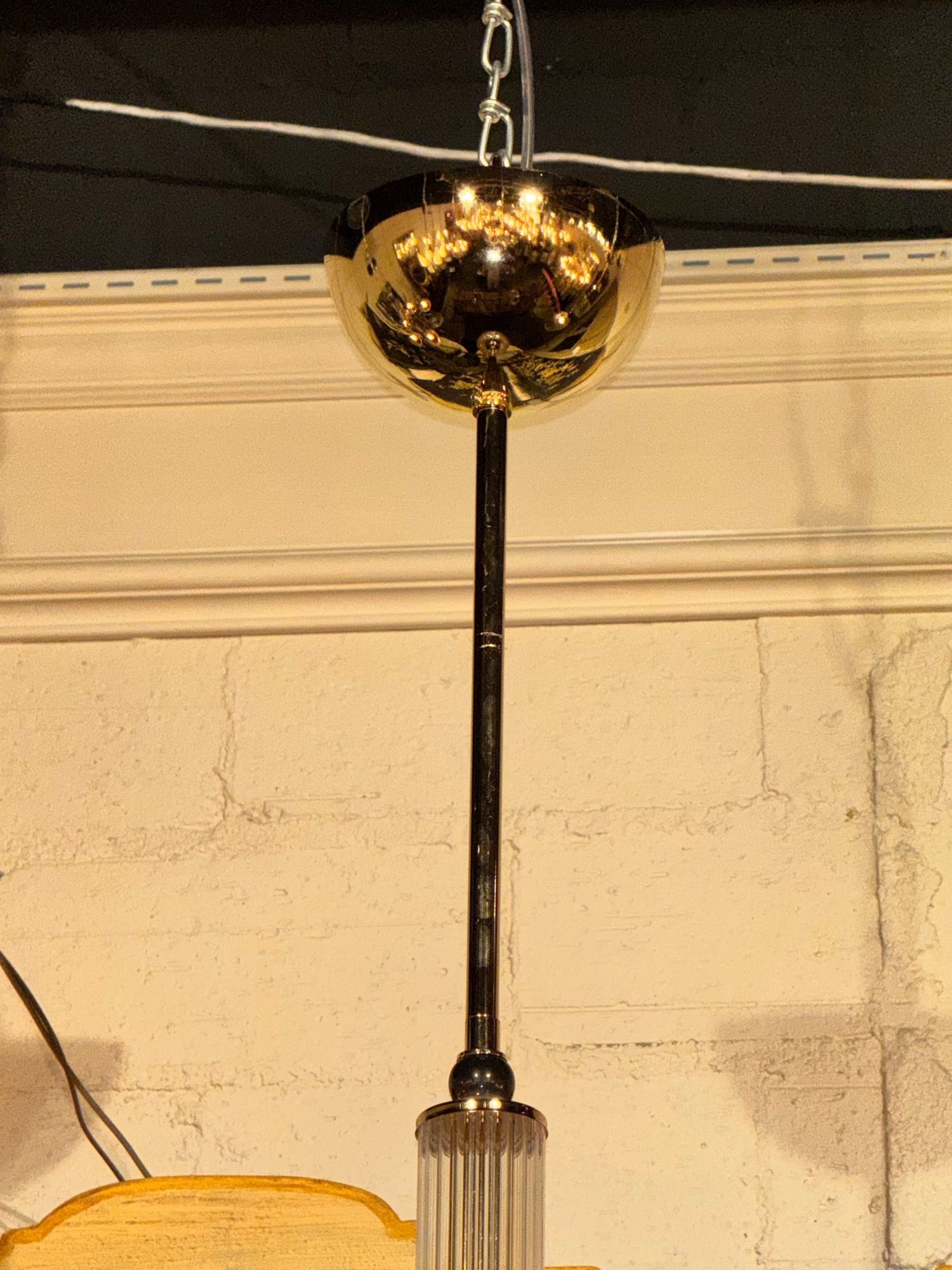 Murano Pink and Black Glass Pendant Lights - Image 5