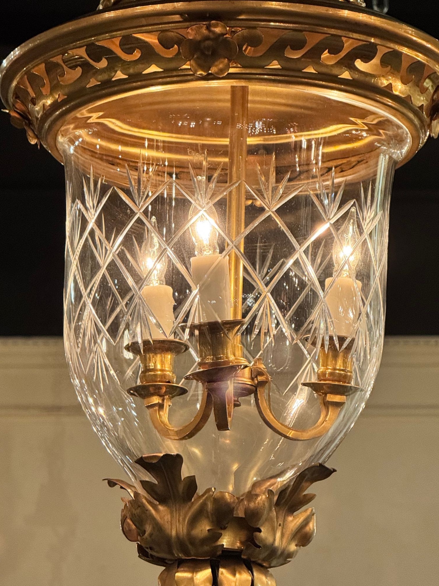 Pair of French Gilt Tole Lanterns - Image 5