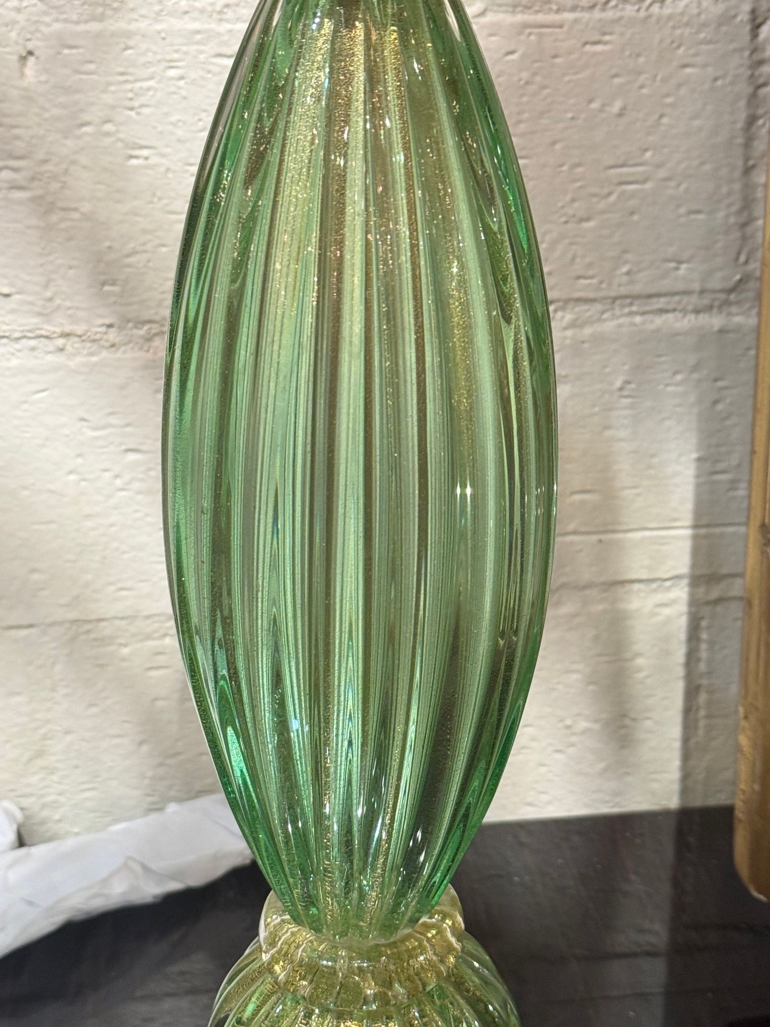 Pair of Green Murano Glass Lamps - Image 6