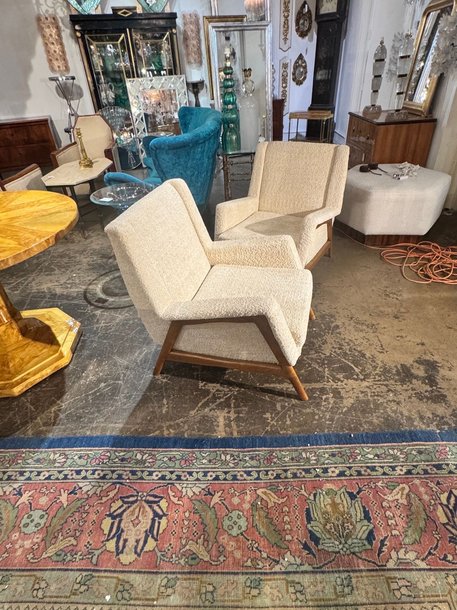 Pair of Italian Gio Ponti MCM Arm Chairs - Image 9