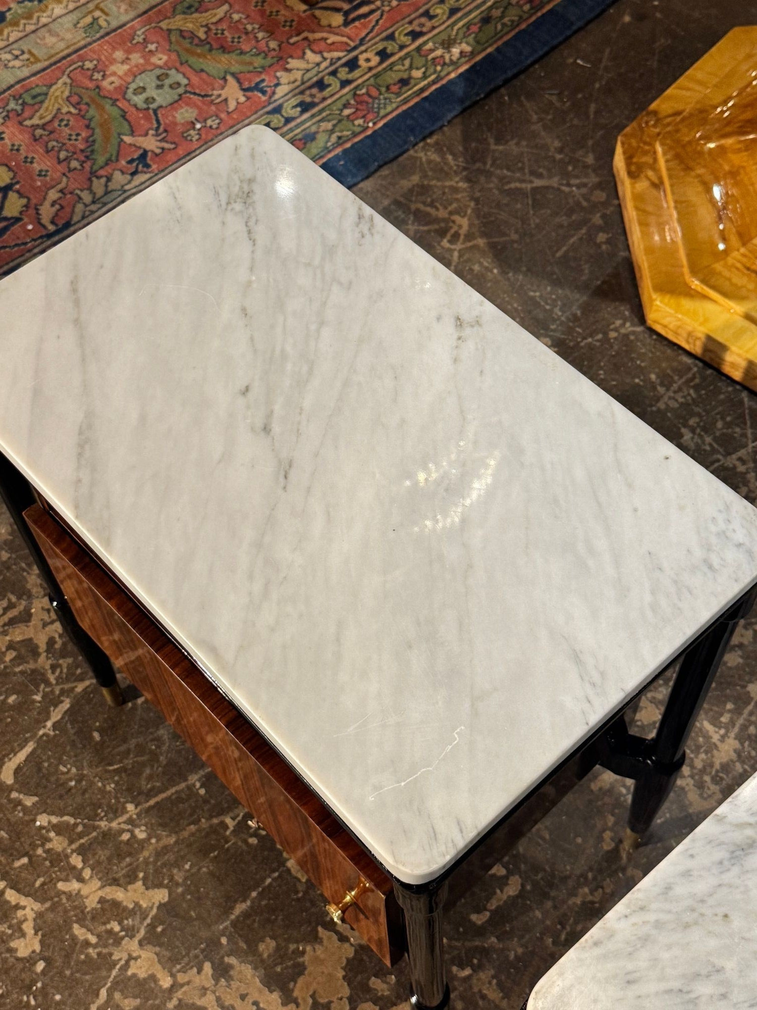 Pair of Italian Art Deco Style Palisander Side Tables - Image 10
