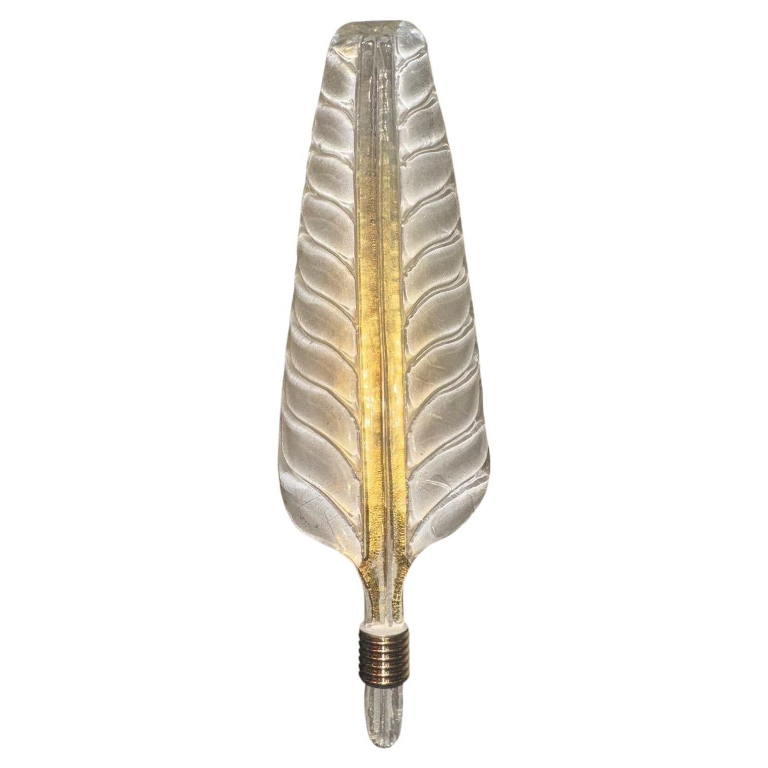 Pair of Murano Glass Leaf Form Sconces